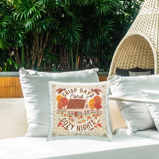 Stupell Industries Crisp Days & Cozy Nights Outdoor Printed Pillow